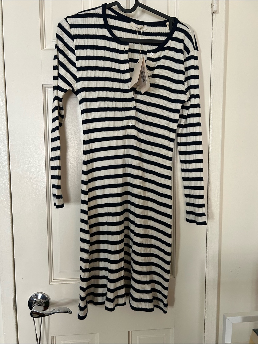 NWT Doen Como Dress San Simeon Navy Blue-Small - Picture 4 of 8